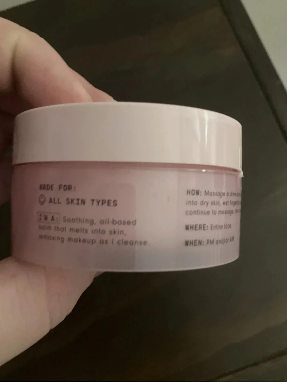 Versed Day Dissolve Cleansing Balm - Light Pink Jar